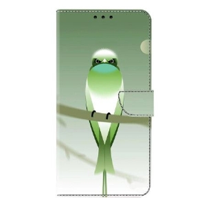 Lederhüllen Samsung Galaxy S25 Plus 5g Handyhülle Grüner Vogel