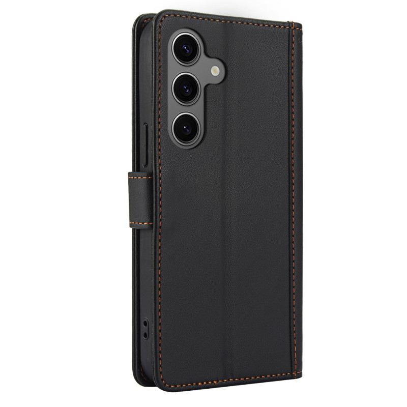 Lederhüllen Samsung Galaxy S25 Plus 5g Handyhülle Leder-look Mit Riemen