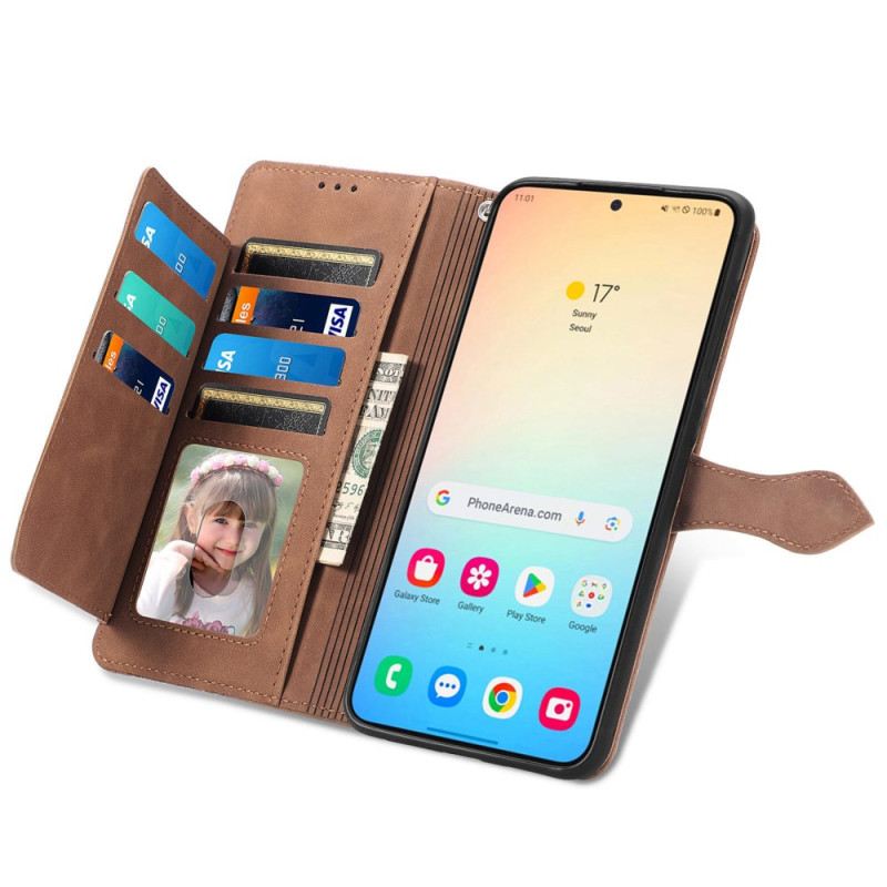 Lederhüllen Samsung Galaxy S25 Plus 5g Handyhülle Riemen Mit Wildlederoptik