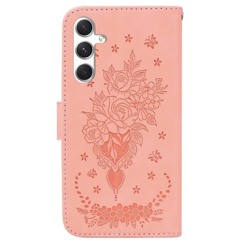 Lederhüllen Samsung Galaxy S25 Plus 5g Rosen-wildleder-effekt