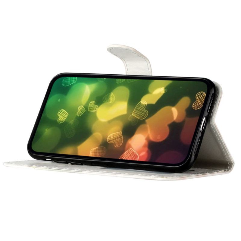 Lederhüllen Für iPhone 16 Pro Schlüsselband Wölfe
