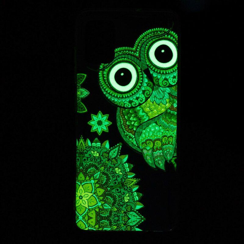 Hülle Für Poco M5s Fluoreszierendes Eulen-mandala