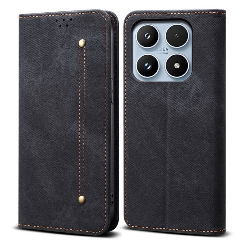 Flip Case Xiaomi 17 Denim-textur