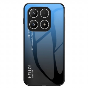 Hülle Für Xiaomi 17 Gehärtetes Glas Hello