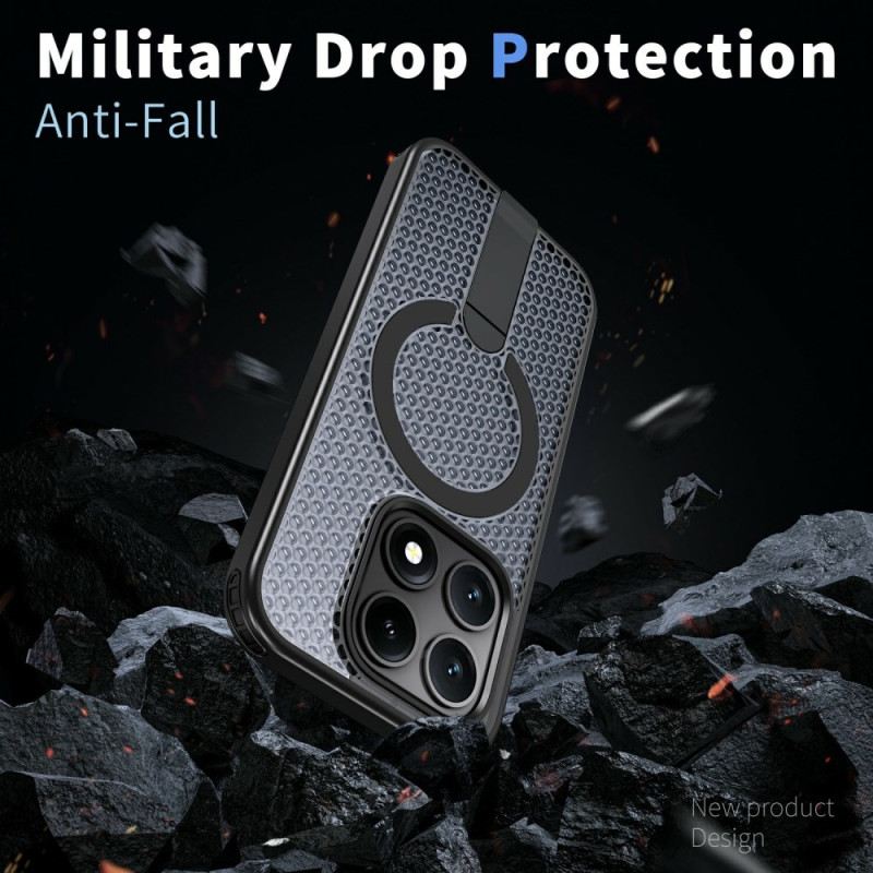 Hülle Xiaomi 17 Magnetische Gitterstruktur Mit Ständer