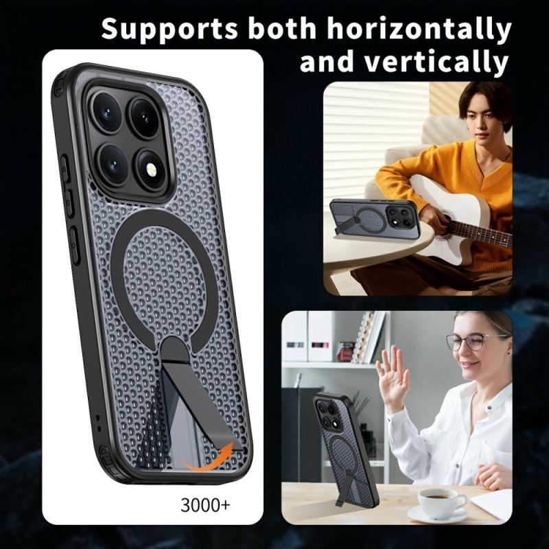 Hülle Xiaomi 17 Magnetische Gitterstruktur Mit Ständer