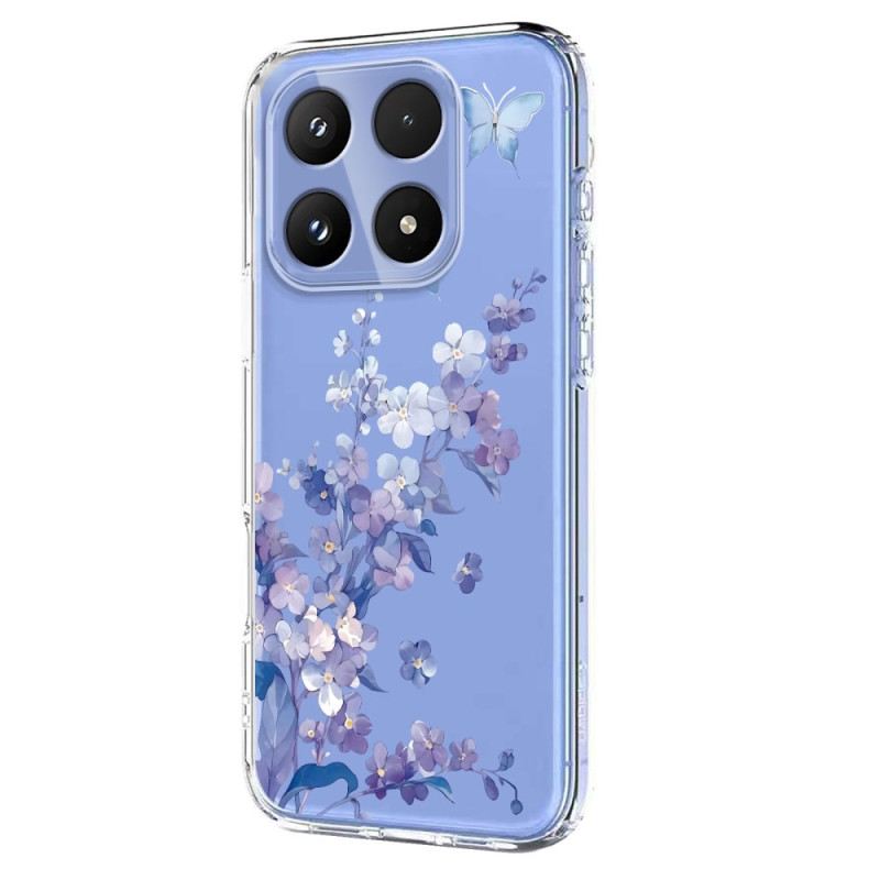 Hülle Xiaomi 17 Schmetterlinge Und Blumen