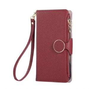 Lederhüllen Für Xiaomi 17 Geldbörse Mit Reißverschluss