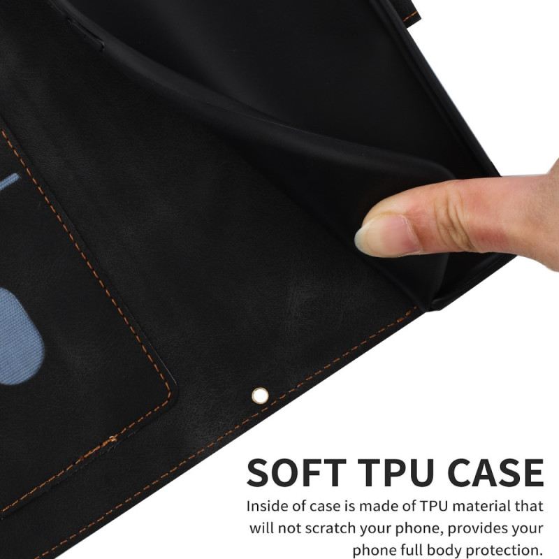 Lederhüllen Für Xiaomi 17 Kartenhalter Mit Blumenmuster