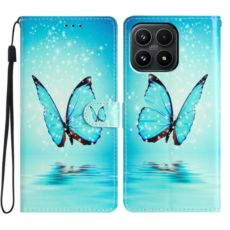 Lederhüllen Xiaomi 17 Schmetterling Auf Dem Wasser
