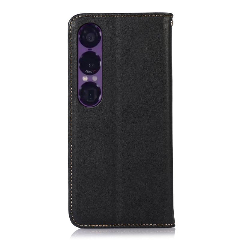 Flip Case Sony Xperia 1 Vii Khazneh Nappaleder