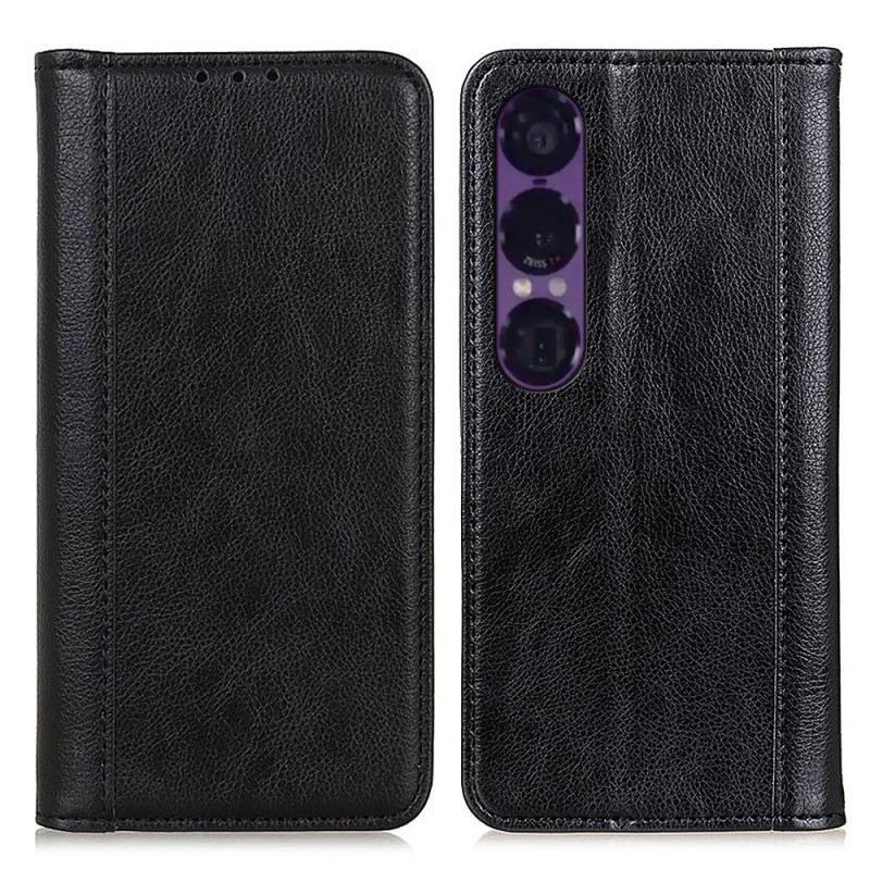 Flip Case Sony Xperia 1 Vii Spaltleder