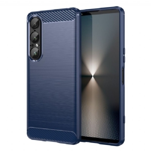 Hülle Sony Xperia 1 Vii Gebürstete Kohlefaser