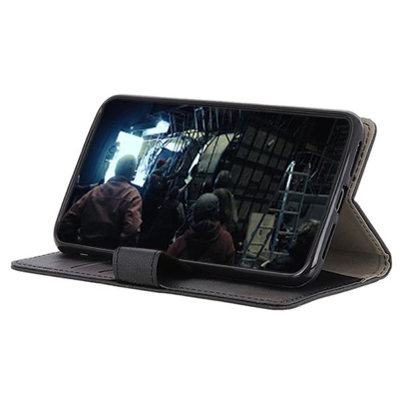 Lederhüllen Für Sony Xperia 1 Vii Klassisches Schwarz