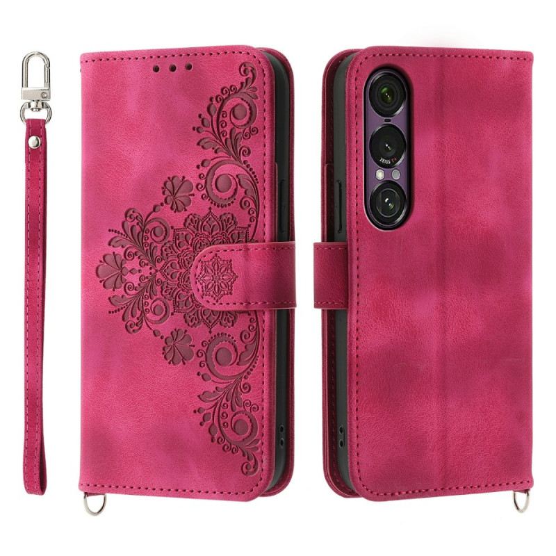 Lederhüllen Für Sony Xperia 1 Vii Wildleder-spitzenoptik