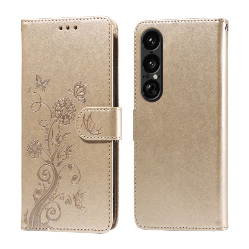 Lederhüllen Sony Xperia 1 Vii Floralie