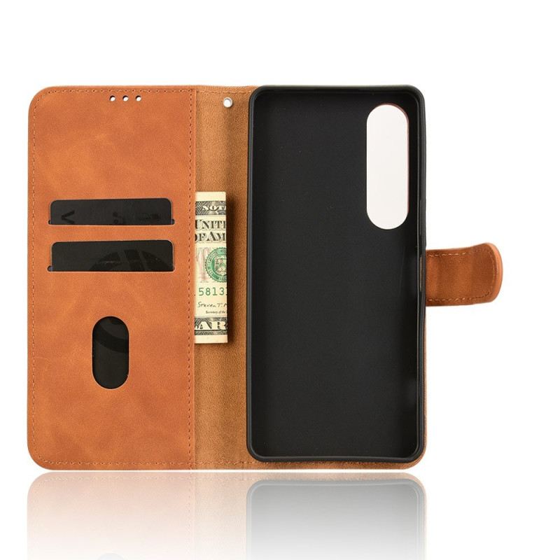 Lederhüllen Sony Xperia 1 Vii Handyhülle Wildlederoptik