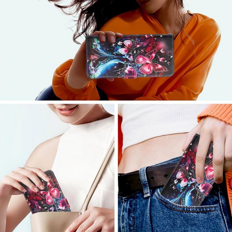 Lederhüllen Sony Xperia 1 Vii Schmetterlingsbaum