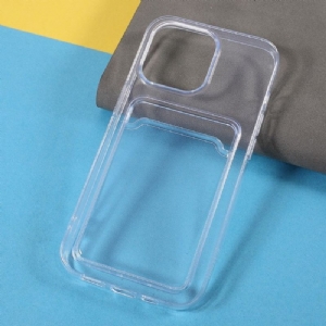 Handyhülle Für iPhone 13 Pro Klarer Kartenhalter