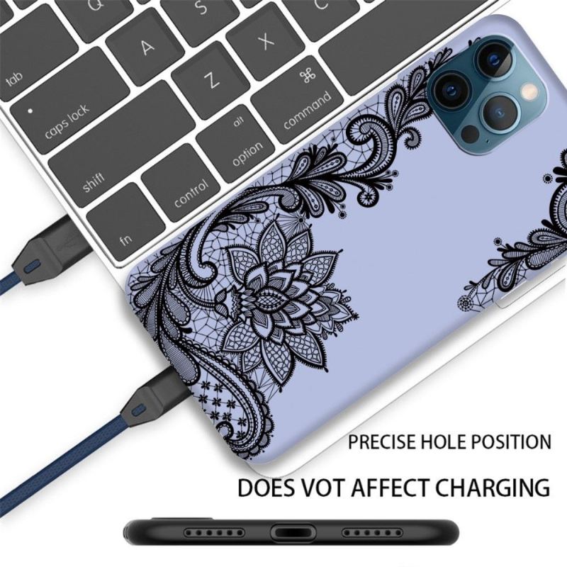 Hülle Für iPhone 13 Pro Anti-Sturz Claudette-spitze