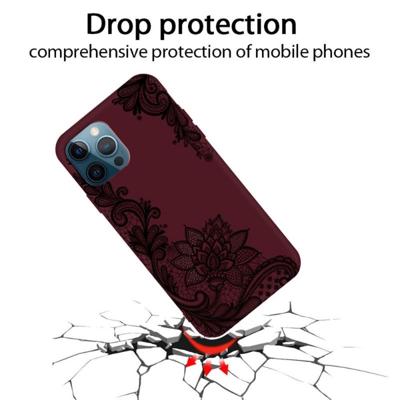 Hülle Für iPhone 13 Pro Anti-Sturz Claudette-spitze