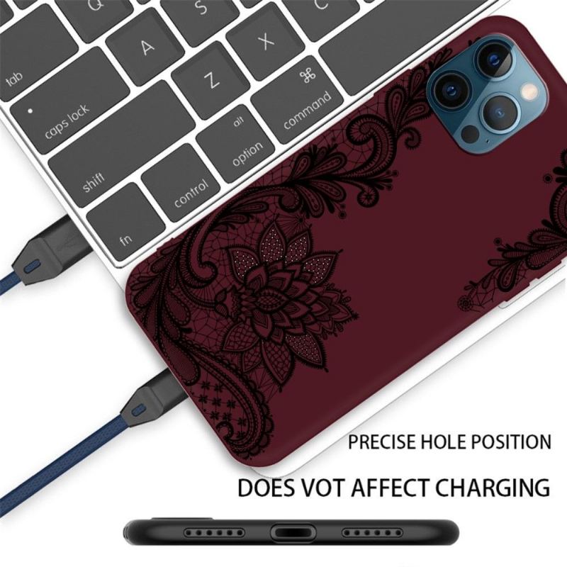Hülle Für iPhone 13 Pro Anti-Sturz Claudette-spitze