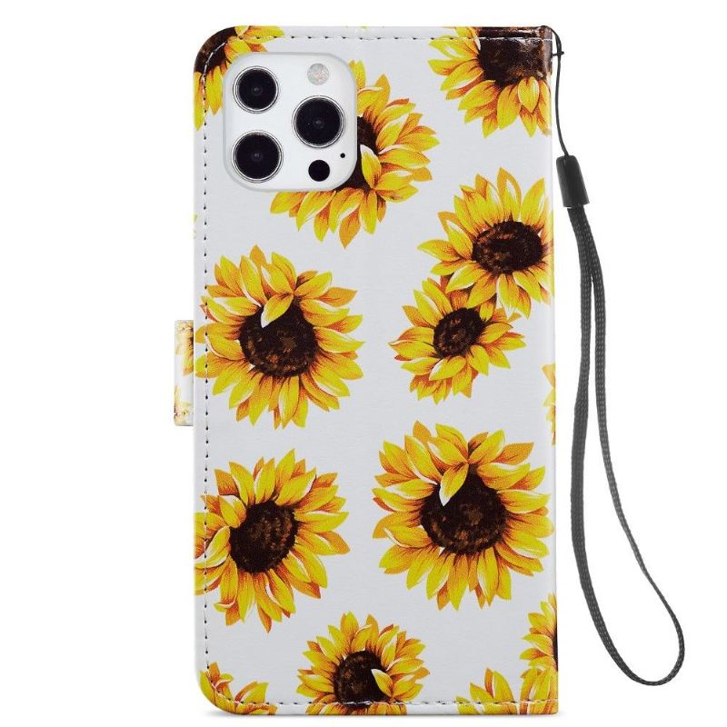 Lederhüllen Für iPhone 13 Pro Sonnenblume Blume