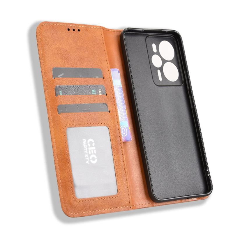 Flip Case Für Realme 14 5g Vintage-rand