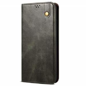 Flip Case Realme 14 5g Gewachstes Kunstleder