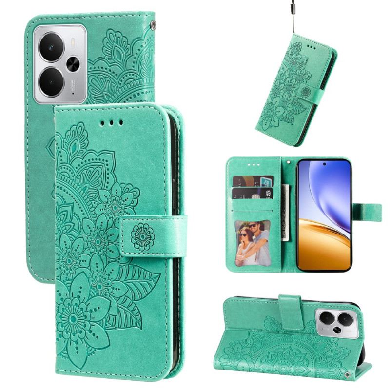 Lederhüllen Für Realme 14 5g Mandala-print