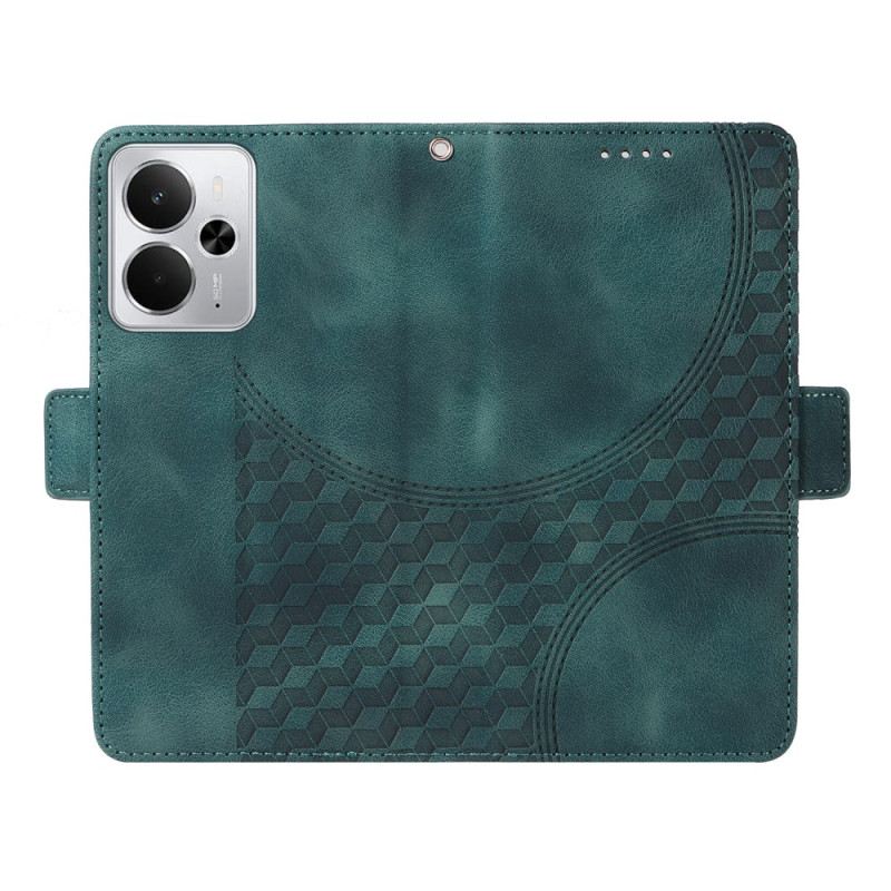 Lederhüllen Für Realme 14 5g Rautenmuster