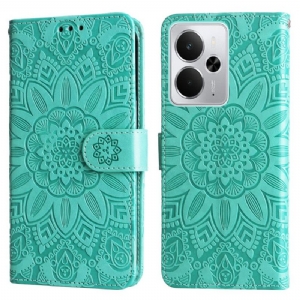 Lederhüllen Für Realme 14 5g Sonnenblumen-design