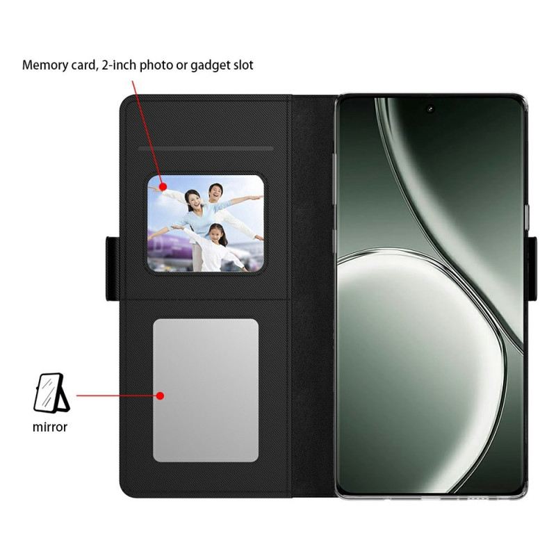 Lederhüllen Realme 14 5g Handyhülle Herausnehmbares Kartenetui Und Spiegel