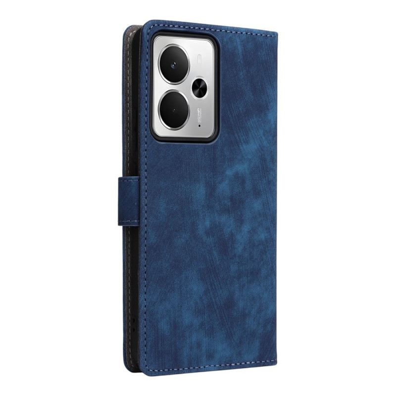 Lederhüllen Realme 14 5g Handyhülle Rfid-schutz In Wildlederoptik