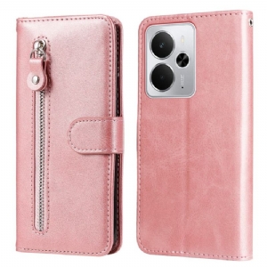 Lederhüllen Realme 14 5g Reißverschlusstasche