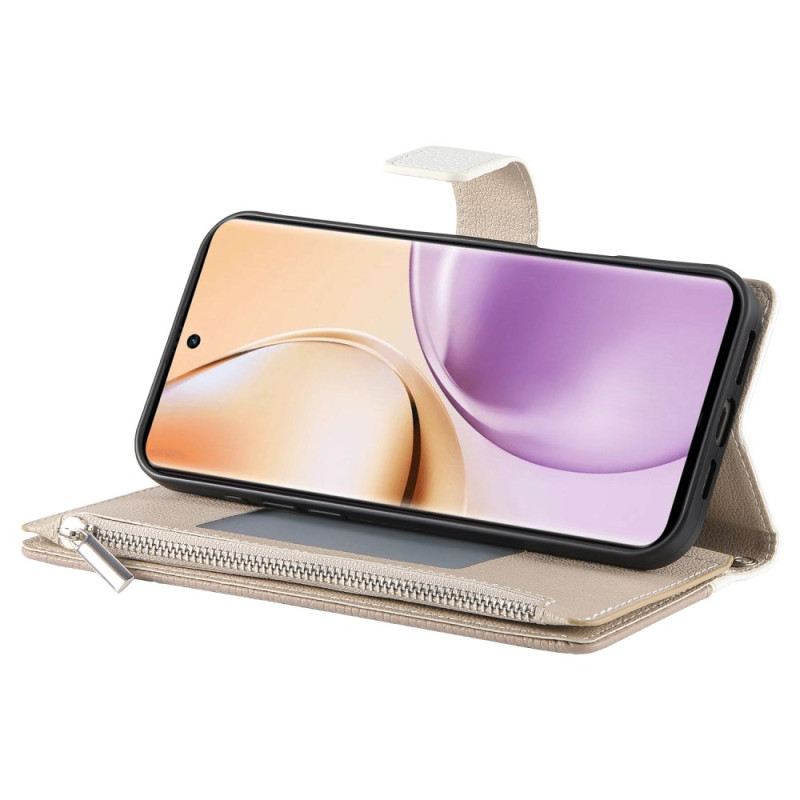 Lederhüllen Realme 14 5g Zweifarbig Mit Riemen