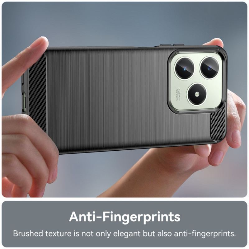 Hülle Realme Note 60x Gebürstete Kohlefaser
