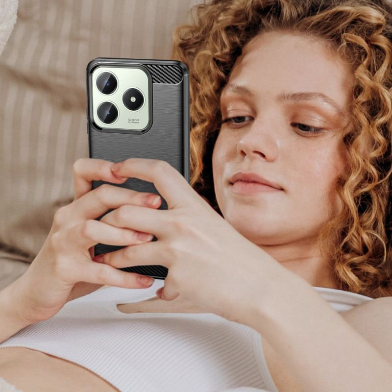 Hülle Realme Note 60x Gebürstete Kohlefaser