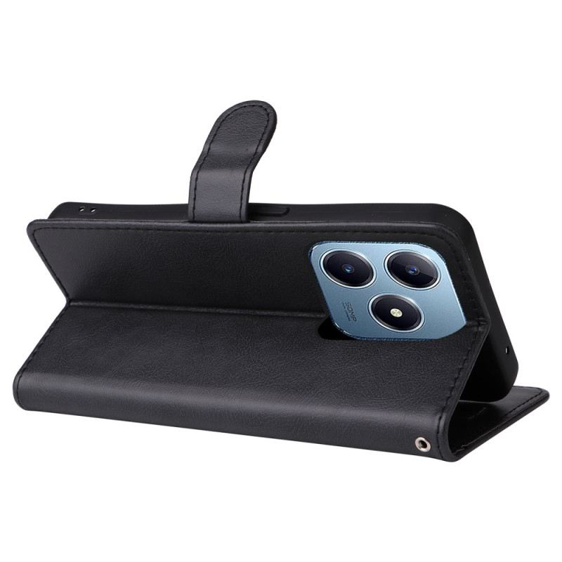 Lederhüllen Für Realme Note 60x Glattes Kunstleder