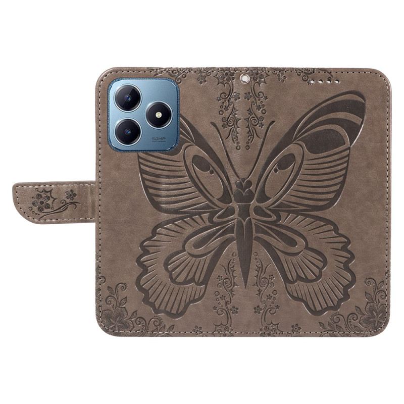 Lederhüllen Realme Note 60x Grafischer Schmetterling