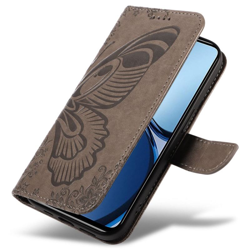 Lederhüllen Realme Note 60x Grafischer Schmetterling