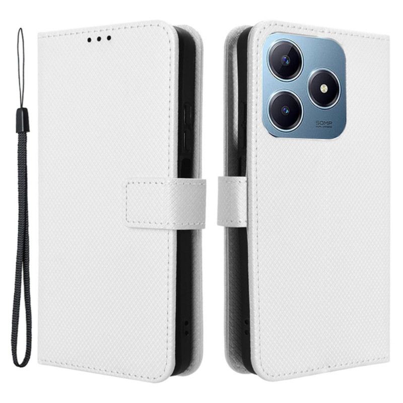 Lederhüllen Realme Note 60x Riemen Mit Punkten