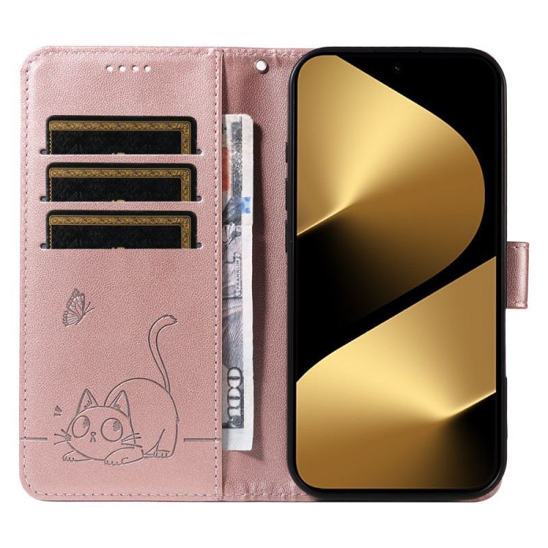 Lederhüllen Für Huawei Pura 80 Ultra Katze Und Grafik