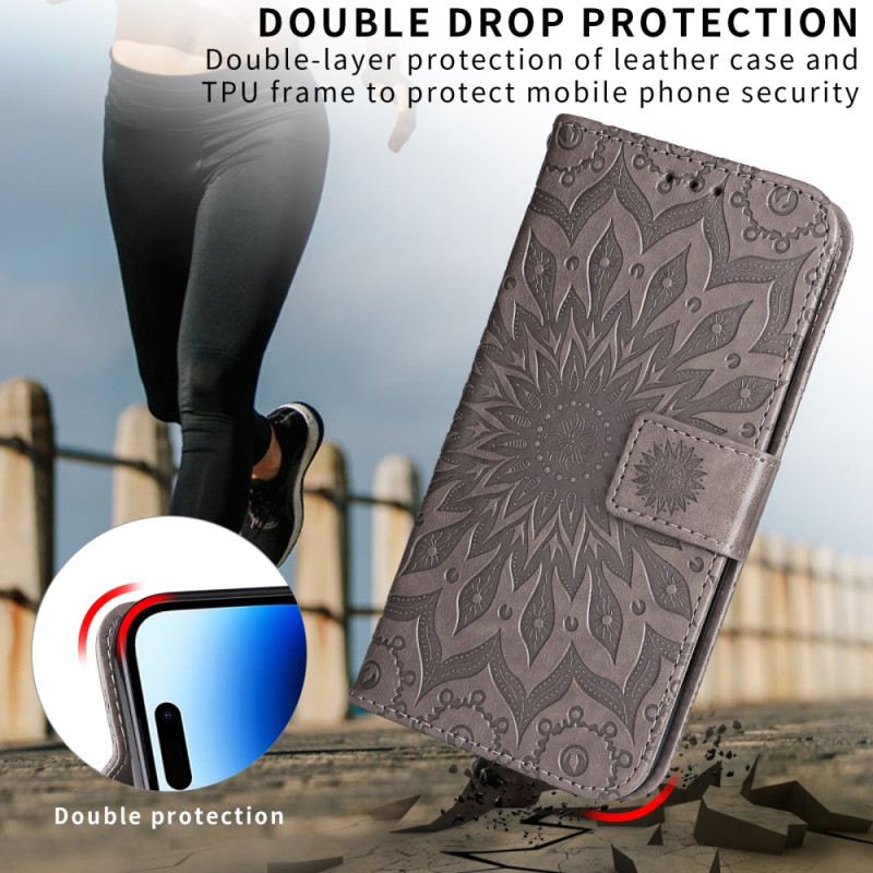 Lederhüllen Huawei Pura 80 Ultra Handyhülle Sonnenblumenmuster