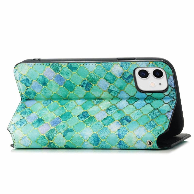 Flip Case Für iPhone 11 Arabeskenmuster