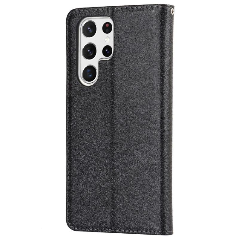 Flip Case Für Samsung Galaxy S22 Ultra 5G Flip Case Blue Moon Klappkartenhalter