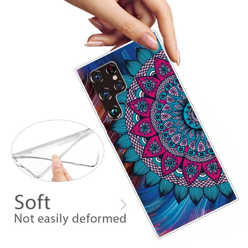 Hülle Für Samsung Galaxy S22 Ultra 5G Buntes Mandala