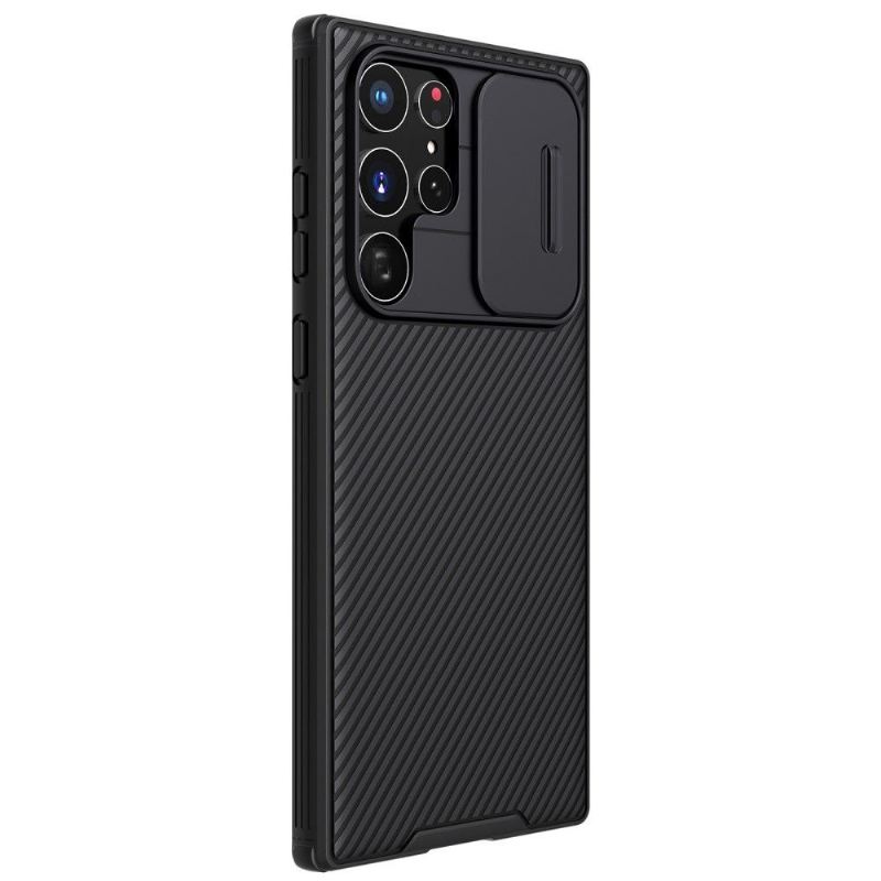 Hülle Für Samsung Galaxy S22 Ultra 5G Camshield Mit Hinterer Linsenabdeckung