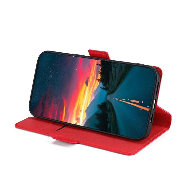 Lederhüllen Für Samsung Galaxy S22 Ultra 5G Minimalistisches Business Aus Kunstleder