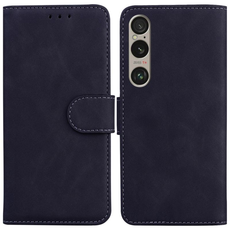 Lederhüllen Sony Xperia 1 Vi Handyhülle Klassischer Stil